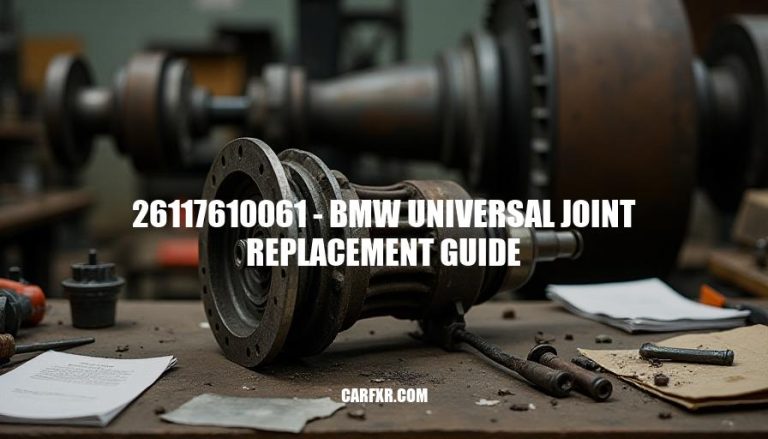 26117610061 - BMW Universal Joint Replacement Guide