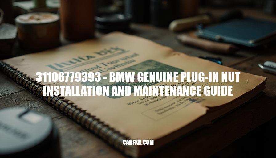 31106779393 - BMW Genuine Plug-in Nut Installation and Maintenance Guide