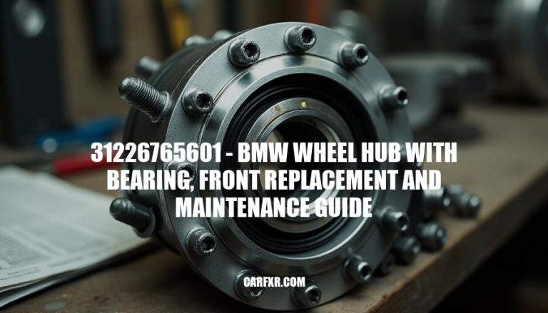 31226765601 - BMW Wheel Hub with Bearing, Front Replacement and Maintenance Guide