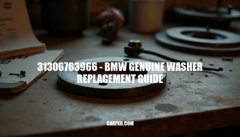 31306763966 - BMW Genuine Washer Replacement Guide