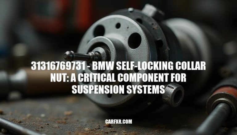 31316769731 - BMW Self-Locking Collar Nut: A Critical Component for Suspension Systems