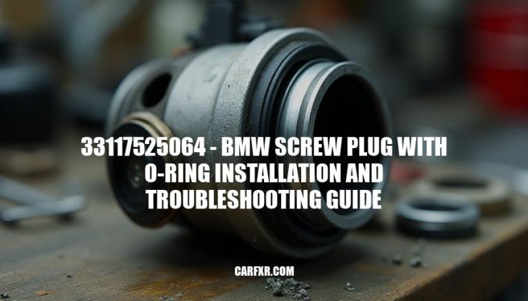 33117525064 - BMW Screw Plug with O-Ring Installation and Troubleshooting Guide