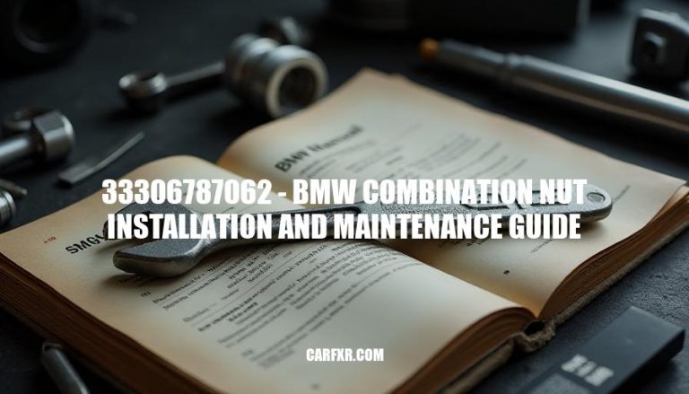 33306787062 - BMW Combination Nut Installation and Maintenance Guide