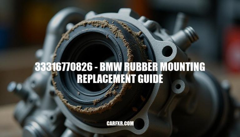 33316770826 - BMW Rubber Mounting Replacement Guide