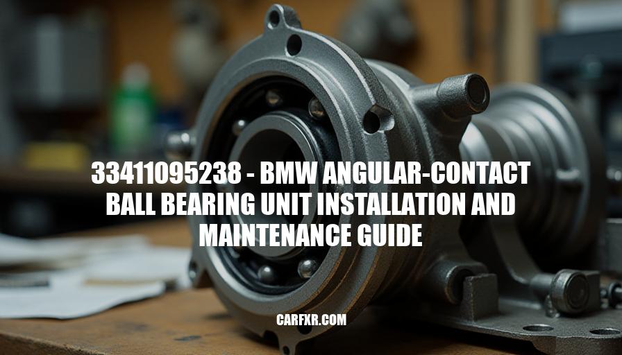 33411095238 - BMW Angular-Contact Ball Bearing Unit Installation and Maintenance Guide