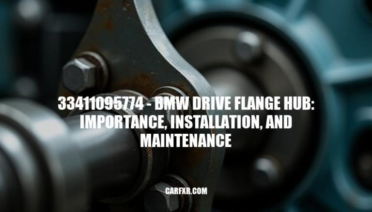 33411095774 - BMW Drive Flange Hub: Importance, Installation, and Maintenance