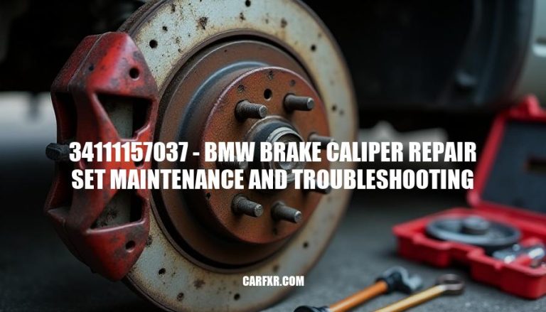 34111157037 - BMW Brake Caliper Repair Set Maintenance and Troubleshooting