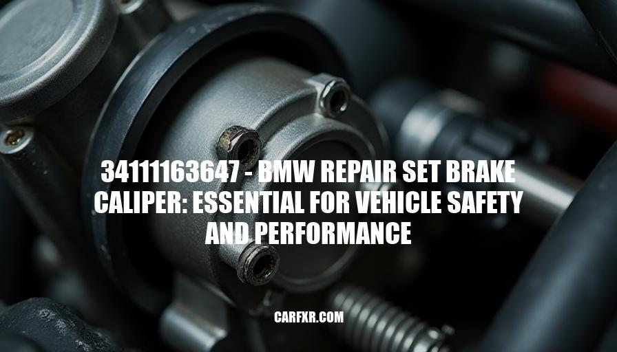 34111163647 - BMW Repair Set Brake Caliper: Essential for Vehicle Safety and Performance