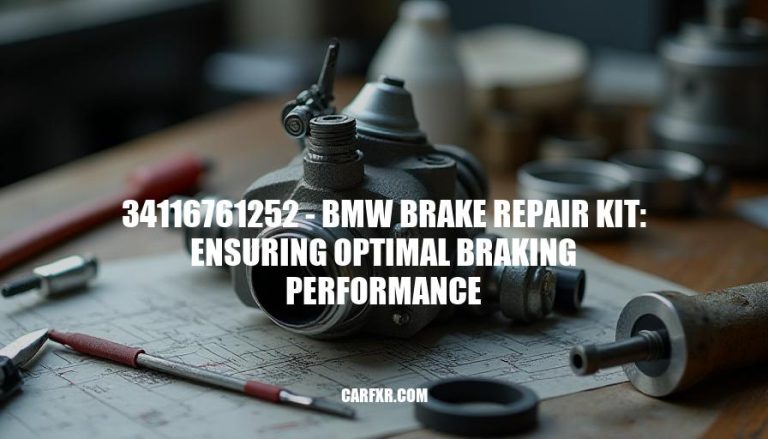 34116761252 - BMW Brake Repair Kit: Ensuring Optimal Braking Performance