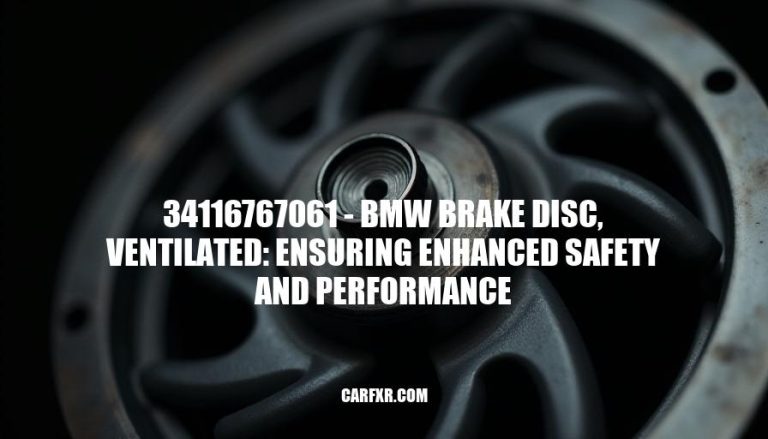 34116767061 - BMW Brake Disc, Ventilated: Ensuring Enhanced Safety and Performance