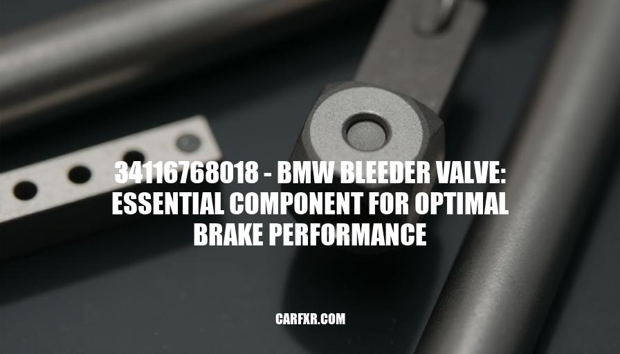 34116768018 - BMW Bleeder Valve: Essential Component for Optimal Brake Performance