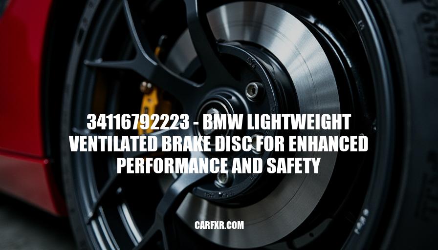 34116792223 - BMW Lightweight Ventilated Brake Disc for Enhanced Performance and Safety