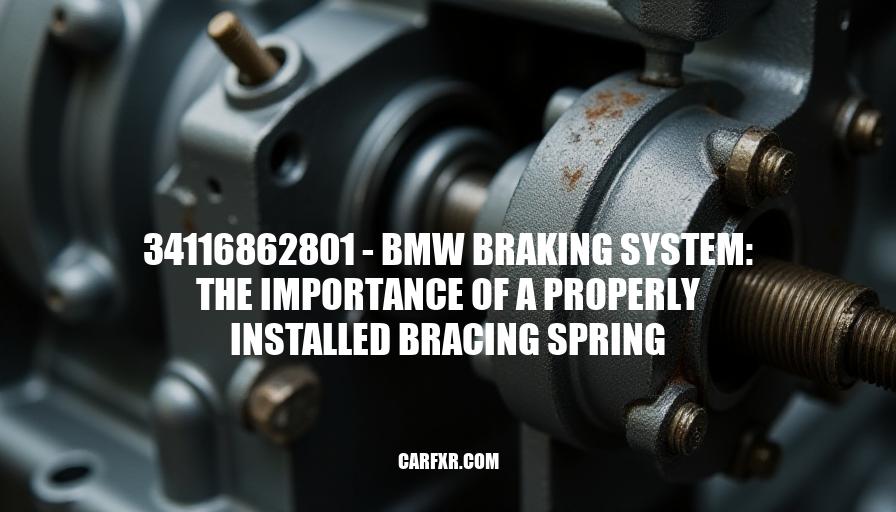 34116862801 - BMW Braking System: The Importance of a Properly Installed Bracing Spring