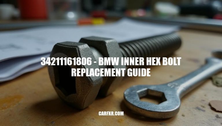 34211161806 - BMW Inner Hex Bolt Replacement Guide