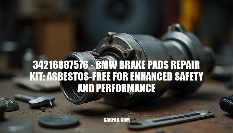 34216887576 - BMW Brake Pads Repair Kit: Asbestos-Free for Enhanced Safety and Performance