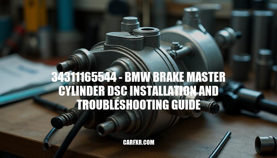 34311165544 - BMW Brake Master Cylinder DSC Installation and Troubleshooting Guide