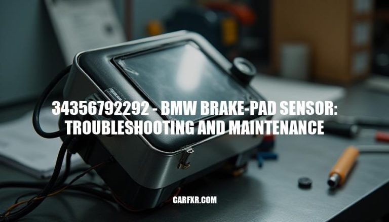 34356792292 - BMW Brake-Pad Sensor: Troubleshooting and Maintenance