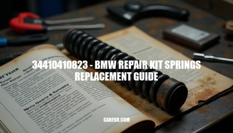 34410410823 - BMW Repair Kit Springs Replacement Guide