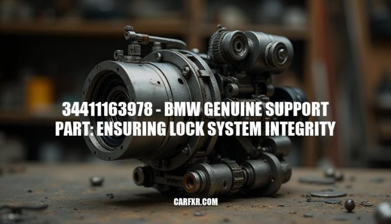 34411163978 - BMW Genuine Support Part: Ensuring Lock System Integrity