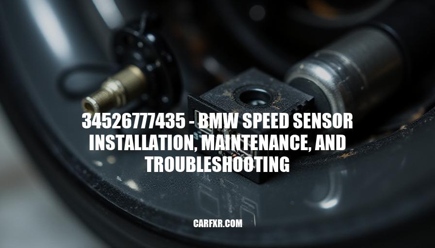 34526777435 - BMW Speed Sensor Installation, Maintenance, and Troubleshooting