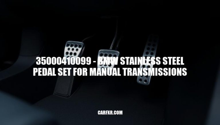 35000410099 - BMW Stainless Steel Pedal Set for Manual Transmissions