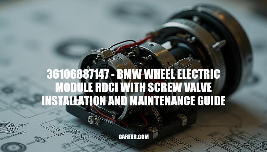 36106887147 - BMW Wheel Electric Module RDCi with Screw Valve Installation and Maintenance Guide