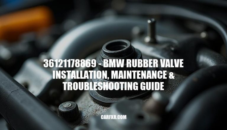 36121178869 - BMW Rubber Valve Installation, Maintenance & Troubleshooting Guide