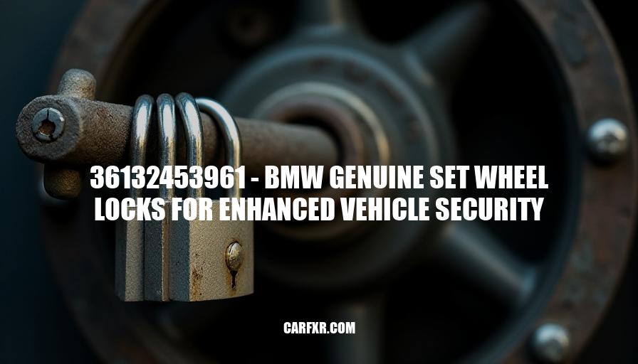 36132453961 - BMW Genuine Set Wheel Locks for Enhanced Vehicle Security