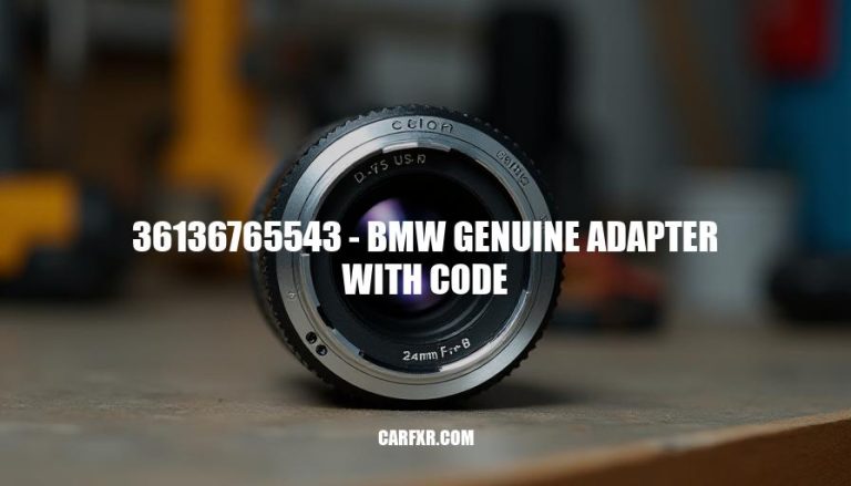 36136765543 - BMW Genuine Adapter with Code