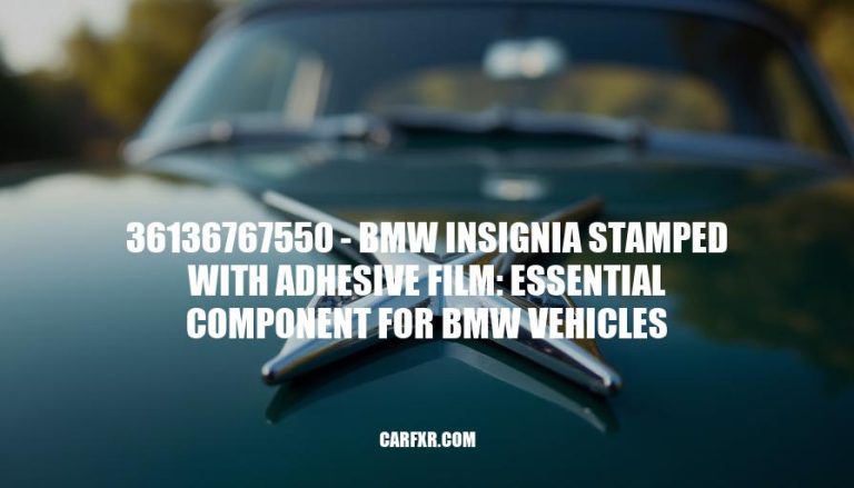 36136767550 - BMW Insignia Stamped with Adhesive Film: Essential Component for BMW Vehicles