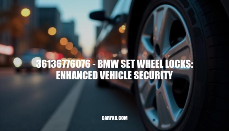 36136776076 - BMW Set Wheel Locks: Enhanced Vehicle Security