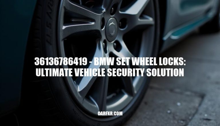 36136786419 - BMW Set Wheel Locks: Ultimate Vehicle Security Solution