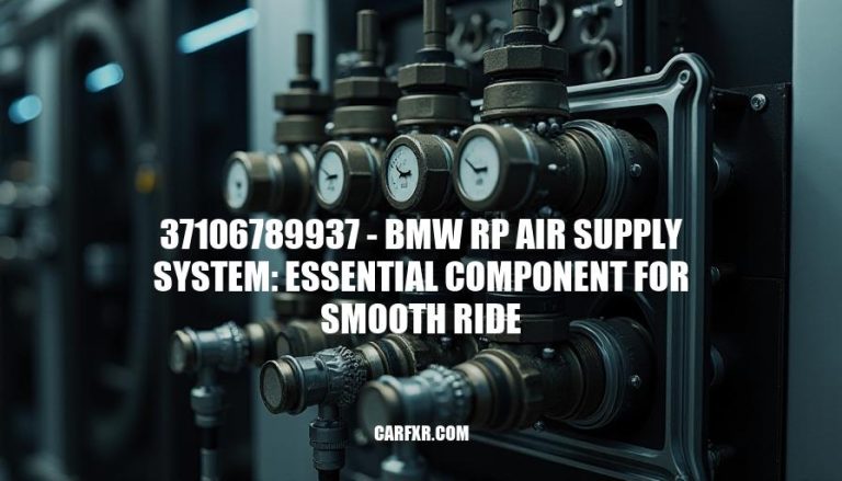 37106789937 - BMW RP Air Supply System: Essential Component for Smooth Ride