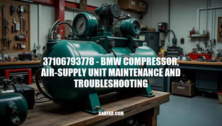 37106793778 - BMW Compressor, Air-Supply Unit Maintenance and Troubleshooting