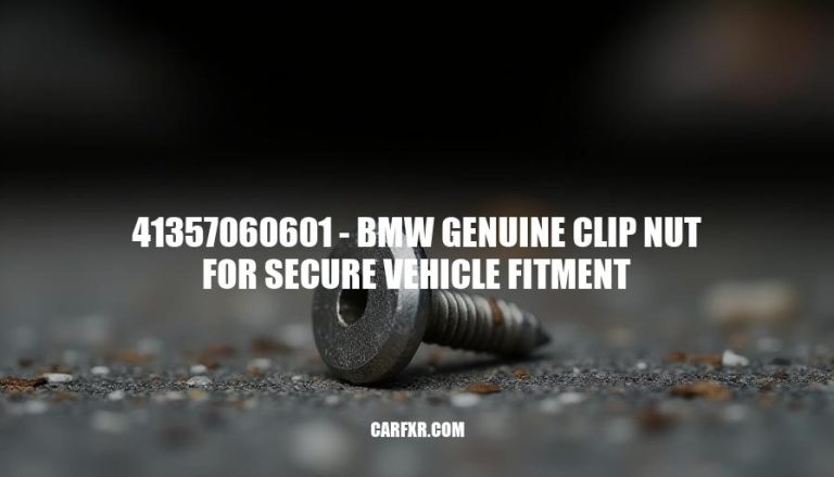 41357060601 - BMW Genuine Clip Nut for Secure Vehicle Fitment