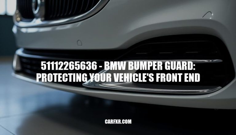 51112265636 - BMW Bumper Guard: Protecting Your Vehicle's Front End