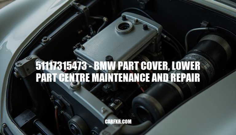 51117315473 - BMW Part Cover, Lower Part Centre Maintenance and Repair