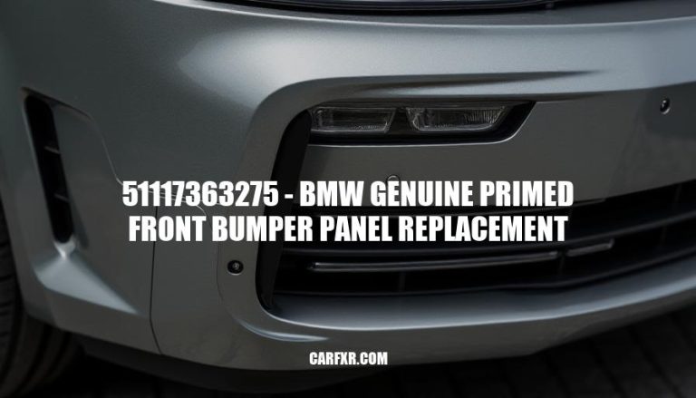 51117363275 - BMW Genuine Primed Front Bumper Panel Replacement