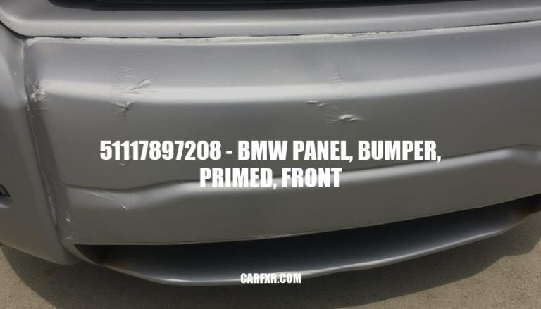 51117897208 - BMW Panel, Bumper, Primed, Front