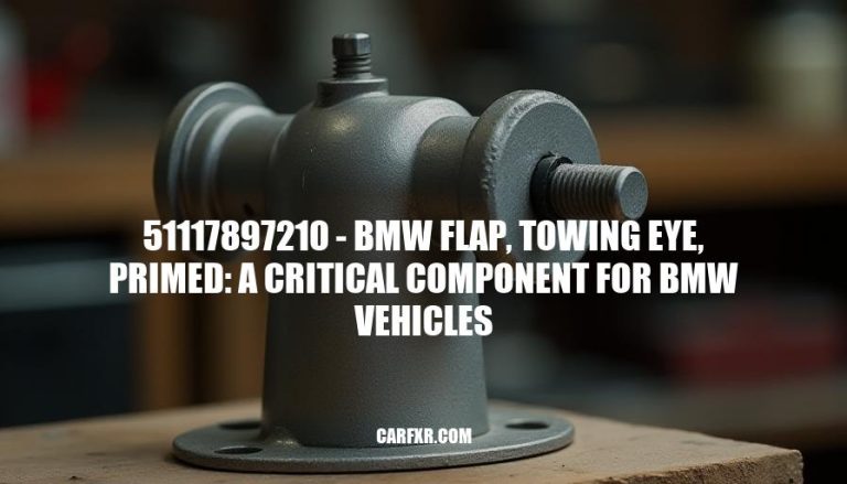 51117897210 - BMW Flap, Towing Eye, Primed: A Critical Component for BMW Vehicles