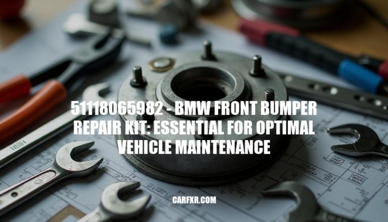 51118065982 - BMW Front Bumper Repair Kit: Essential for Optimal Vehicle Maintenance