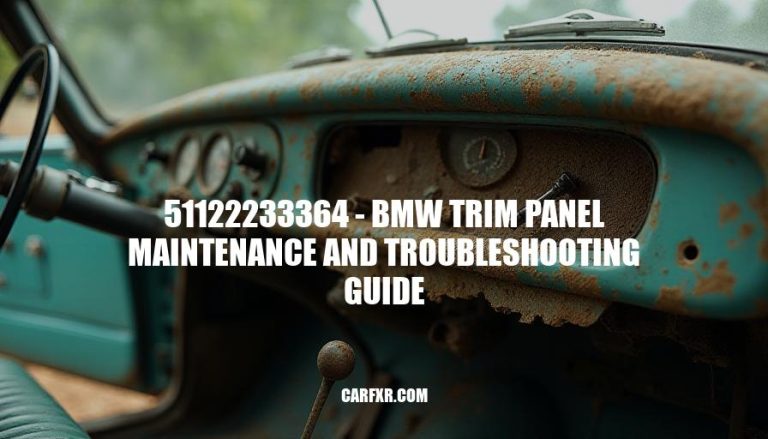 51122233364 - BMW Trim Panel Maintenance and Troubleshooting Guide