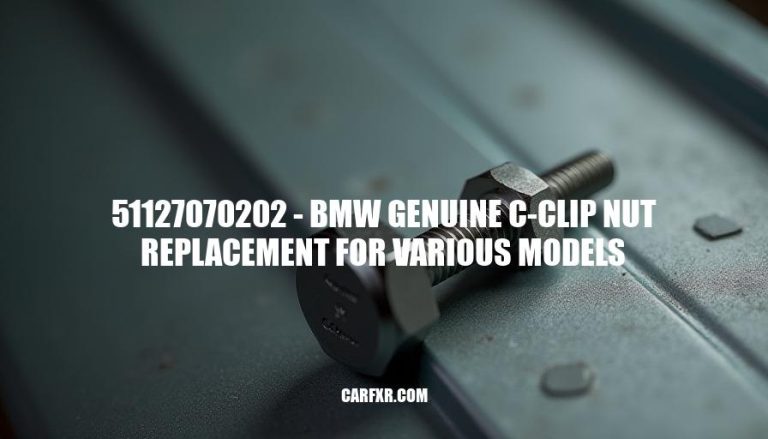 51127070202 - BMW Genuine C-Clip Nut Replacement for Various Models