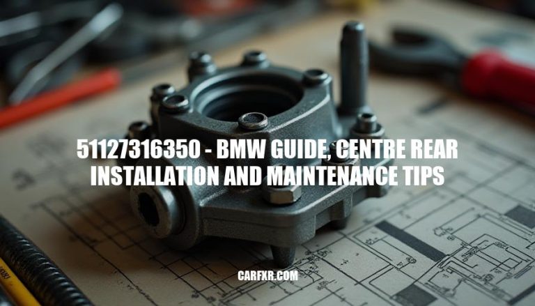 51127316350 - BMW Guide, Centre Rear Installation and Maintenance Tips