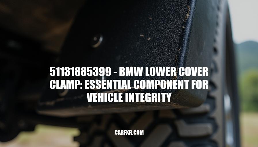 51131885399 - BMW Lower Cover Clamp: Essential Component for Vehicle Integrity