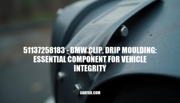 51137258183 - BMW Clip, Drip Moulding: Essential Component for Vehicle Integrity