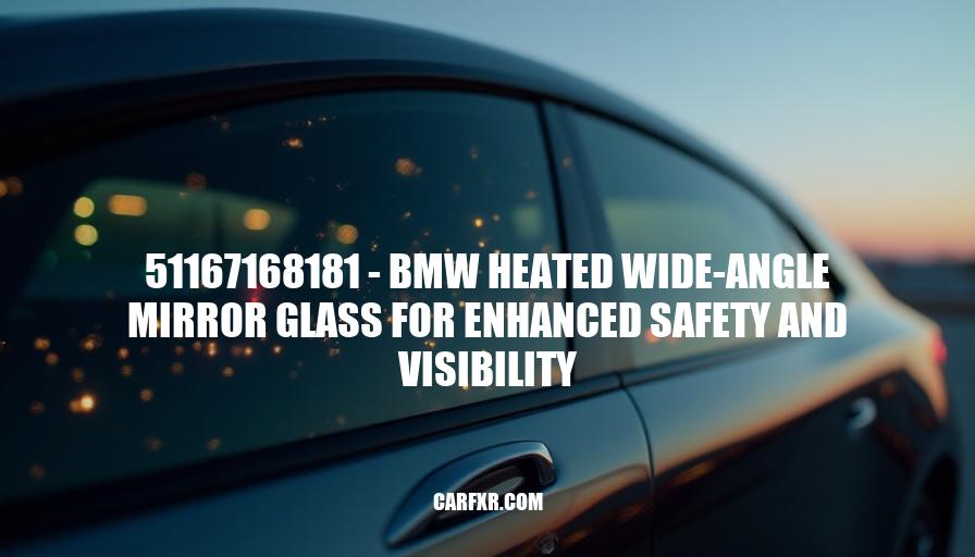 51167168181 - BMW Heated Wide-Angle Mirror Glass for Enhanced Safety and Visibility