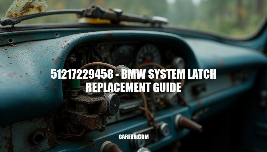 51217229458 - BMW System Latch Replacement Guide