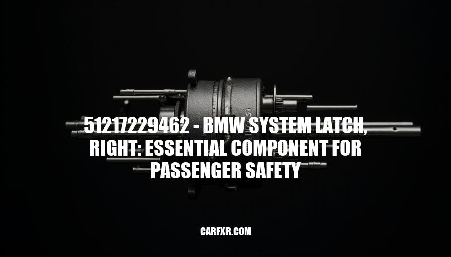 51217229462 - BMW System Latch, Right: Essential Component for Passenger Safety