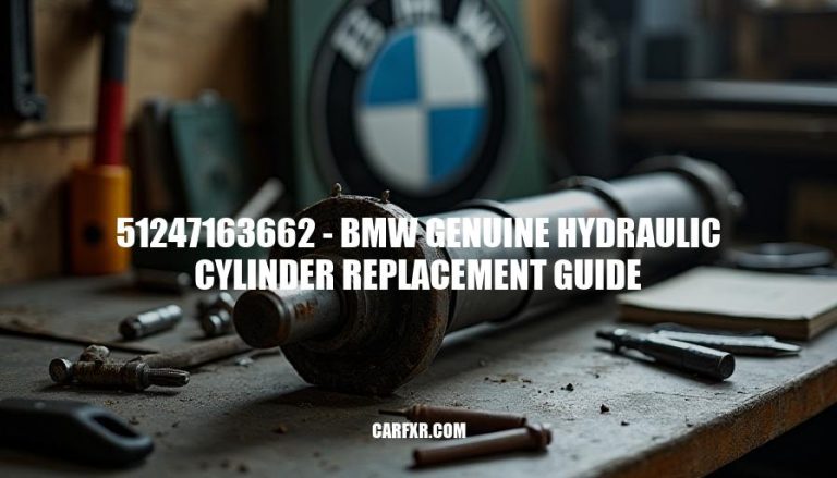 51247163662 - BMW Genuine Hydraulic Cylinder Replacement Guide